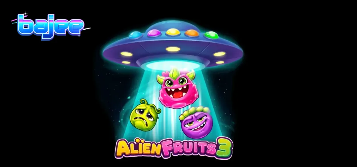 Alien Fruits 3 স্লট গেমের রঙিন মহাজাগতিক ইন্টারফেস এবং এলিয়েন ফ্রুটস থিম